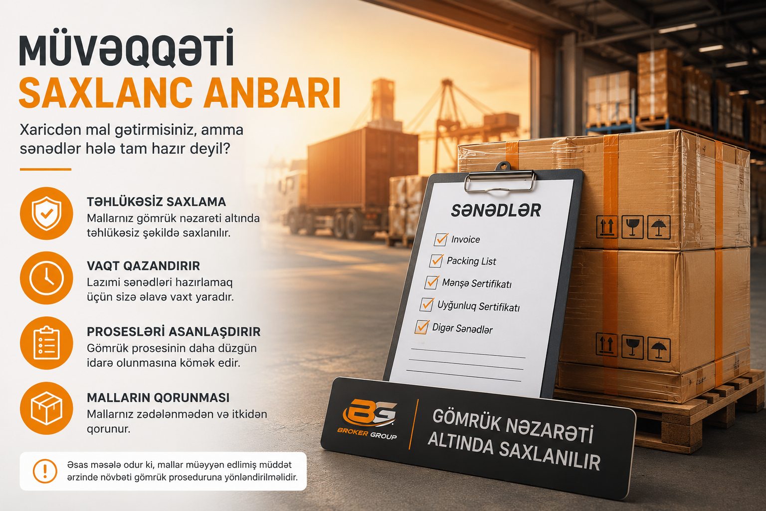 Müvəqqəti Saxlanc Anbarı Nədir və İdxal Prosesində Niyə Vacibdir?