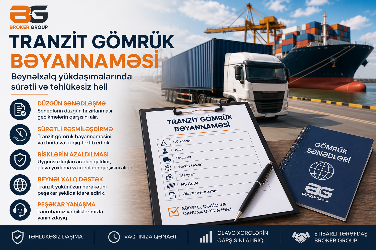 Tranzit gömrük bəyannaməsi nədir? Beynəlxalq yükdaşımalarında əhəmiyyəti